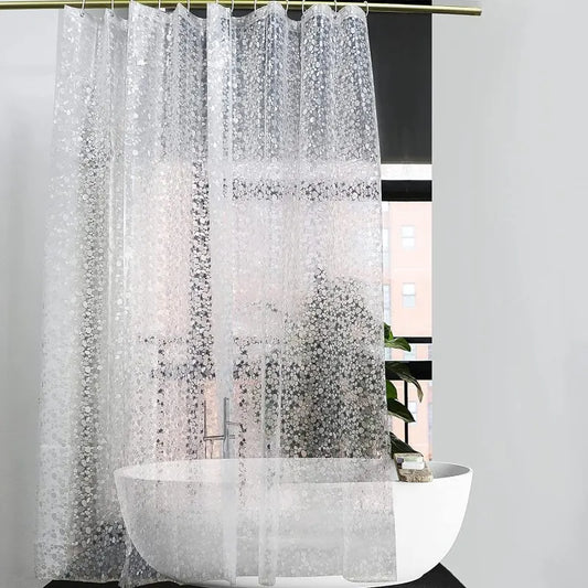 Invisible Pebble Waterproof Shower Curtain