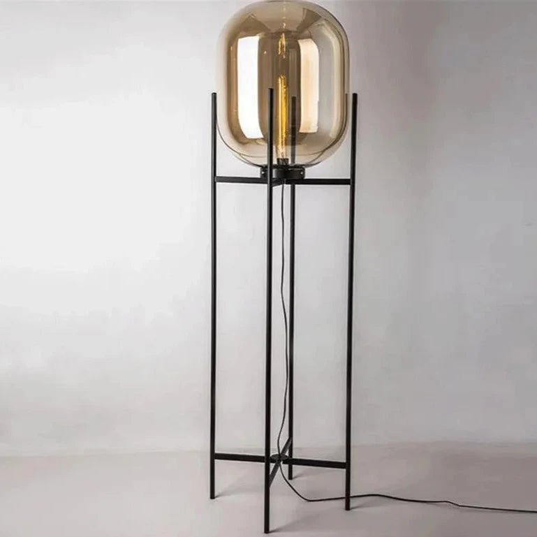 Oda Table Lamp - Amber/Black