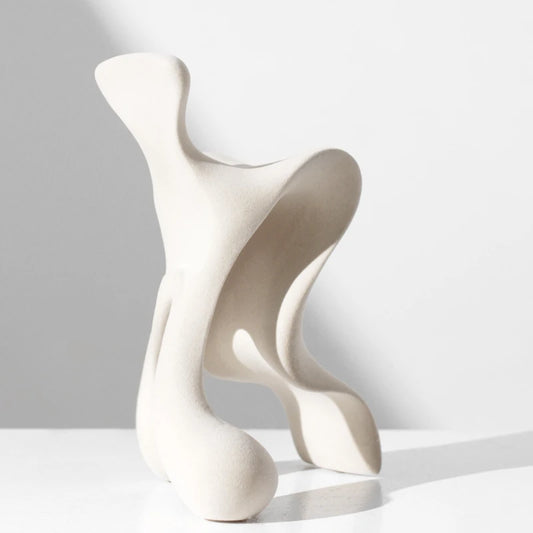 Fuora Elegance Resin Art Sculpture - White