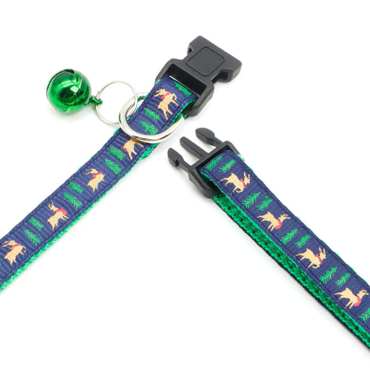 Christmas Adjustable Pet Collar with Bell - Enzo