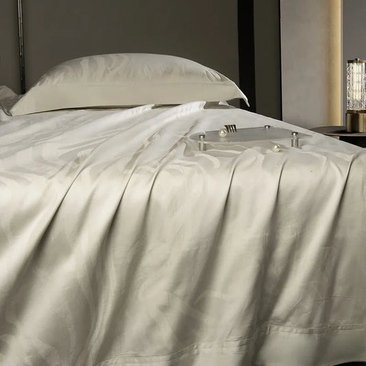Marrati Premium Egyptian Cotton Duvet Cover Set - Silky Cream