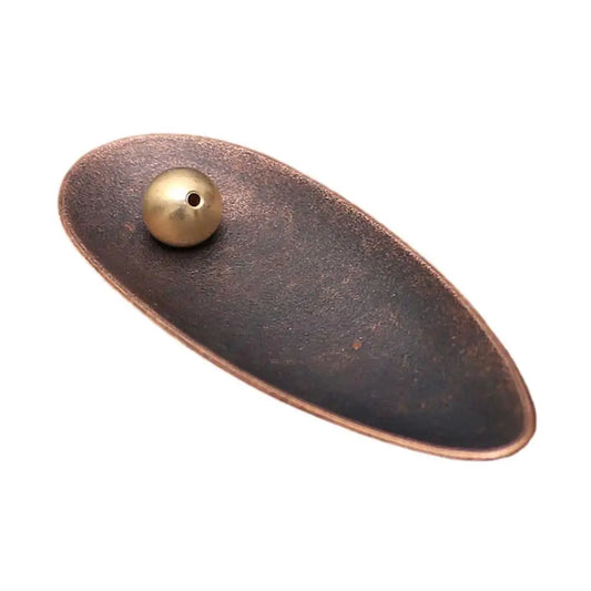 Calestina Bronze Metal Incense Holder Tray