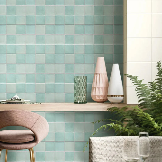 Sicily Wall Tile Panels - Light Green