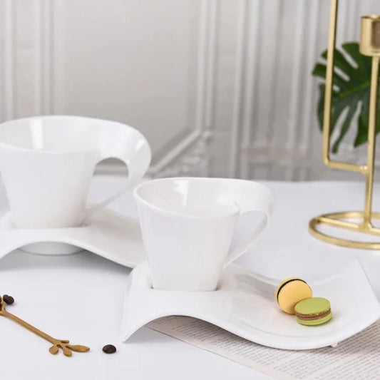 Wave Ceramic Cup Art Set