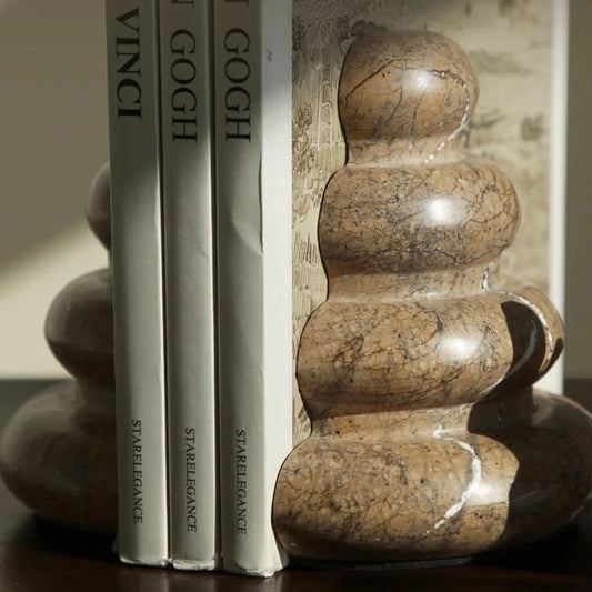 Noor Luxury Indian Marble Bookend Set