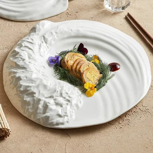 Corale Rocky Texture Ceramic Plate
