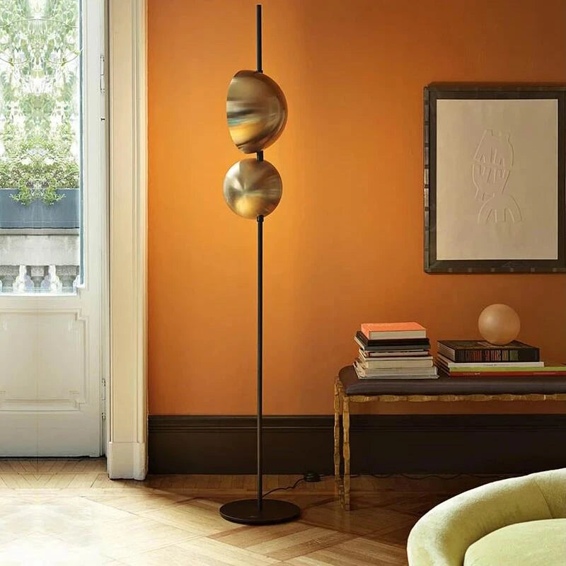 Superluna Floor Lamp - Brass