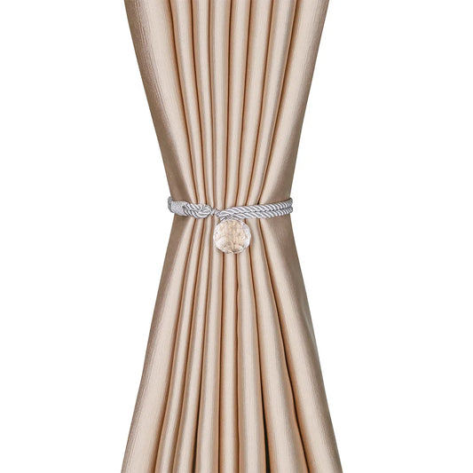 Sirena Crystal Curtain Tieback - Silver