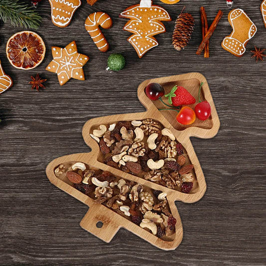 Christmas Wooden Serving Tray - Tree