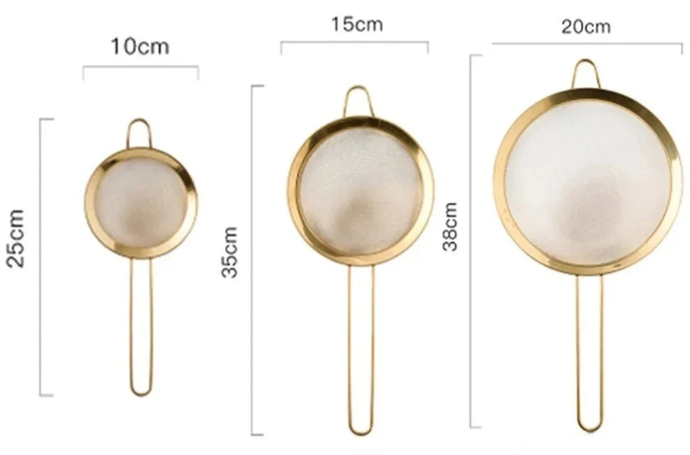 Paris Fine Mesh Sieve - Gold