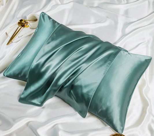 Premium Mulberry Silk Pillowcase - Green