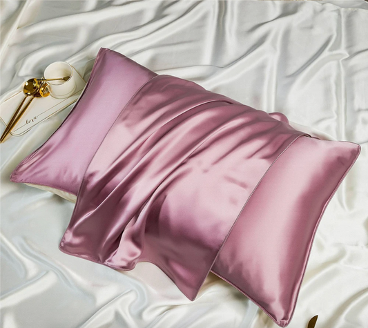 Premium Mulberry Silk Pillowcase - Bean Paste Powder