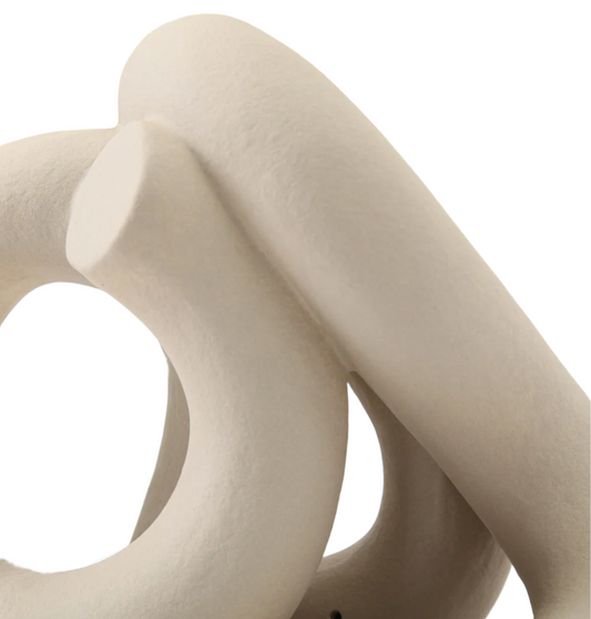 Ceramic Thread Knots - Beige
