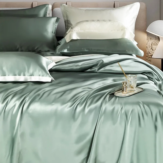 Mulberry Silk Bedding Set - Celadon