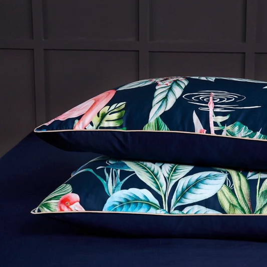 Flamingo Egyptian Cotton Duvet Cover Set