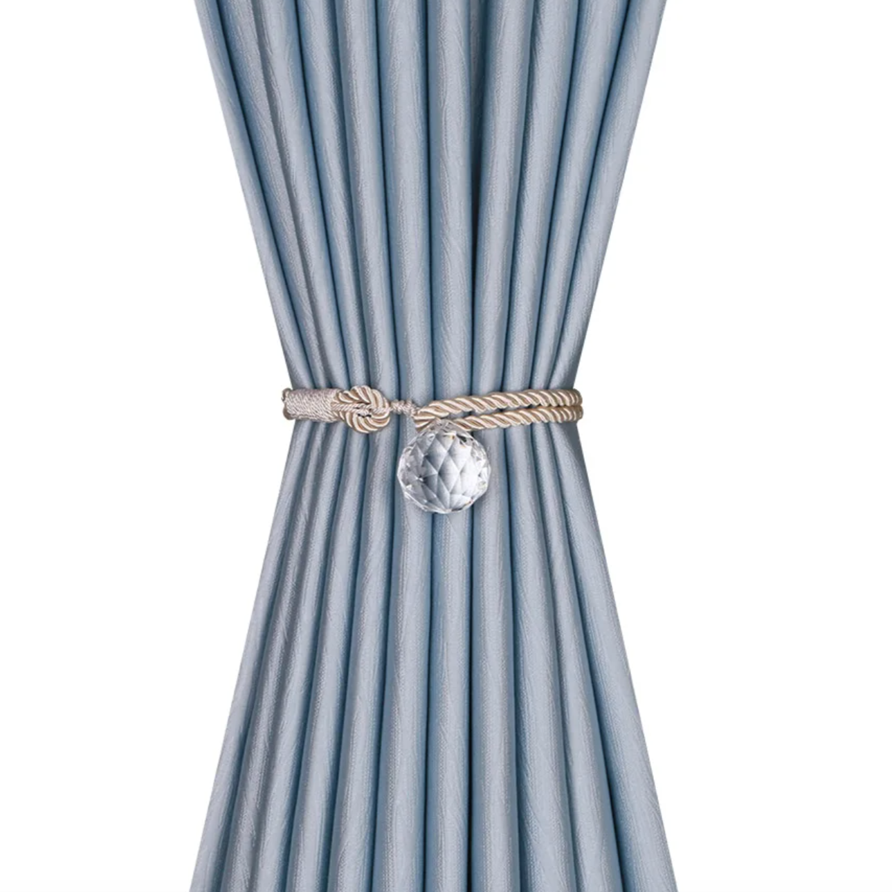 Sirena Crystal Curtain Tieback - Beige