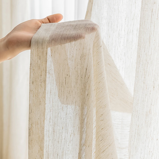 Saint Claire Luxury Linen Sheer Curtain