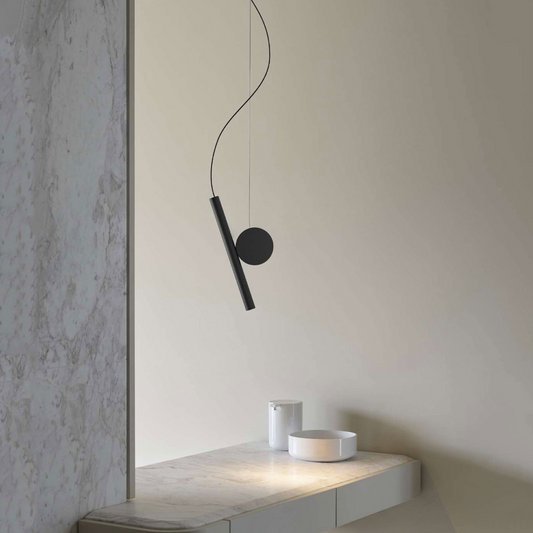 Duo Suspension Pendant - Black