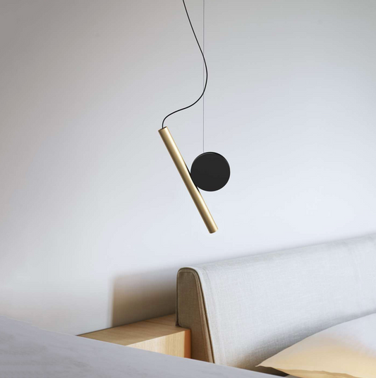 Duo Suspension Pendant - Brass