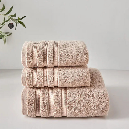 DRÖM Egyptian Cotton Bath Towel Set - Light Walnut