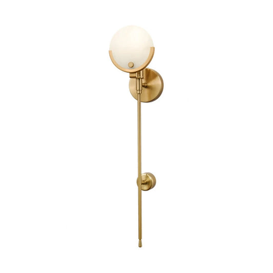 Andalusia Brass Marble Wall Light