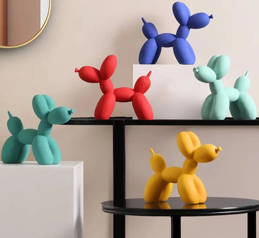 Balloon Dog Sculptures in Colour