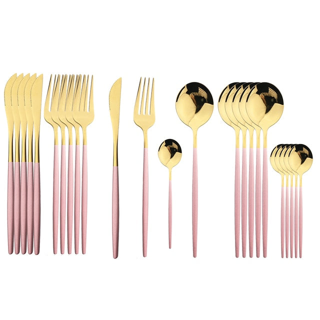 CASA 24Pcs Stainless Steel Cutlery Collection