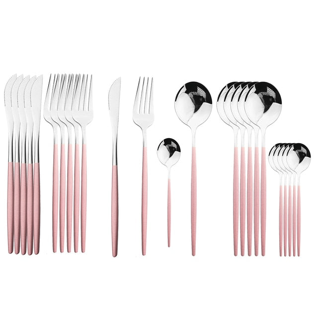 CASA 24Pcs Stainless Steel Cutlery Collection