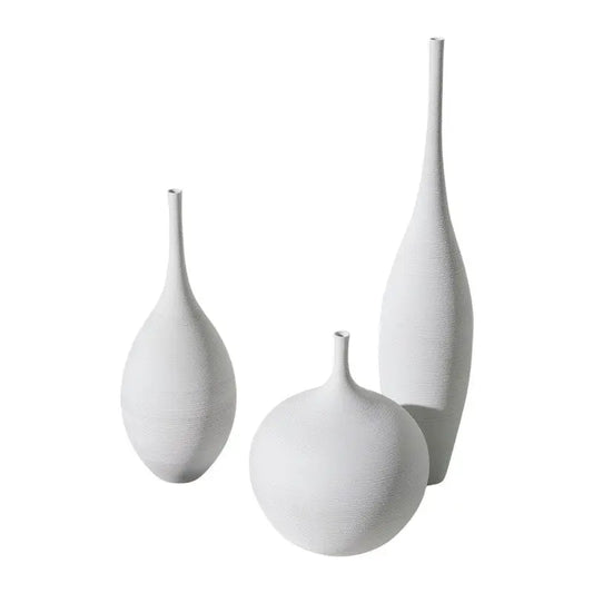 Flow Scandinavian Vase Collection - Black/White