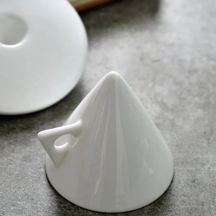 Luxury Espresso Ceramic Cone Cup