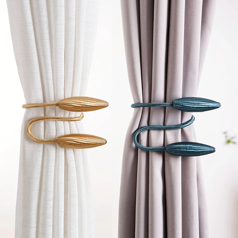 Strong Curtain Tiebacks Plush Alloy Belts