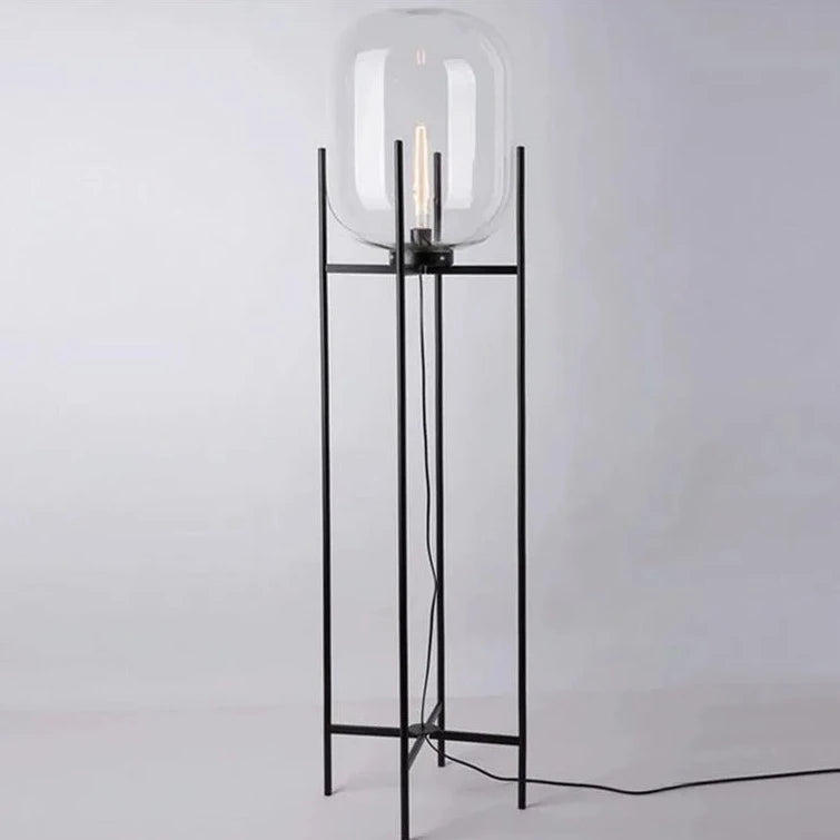 Oda Table Lamp - Glass/Black