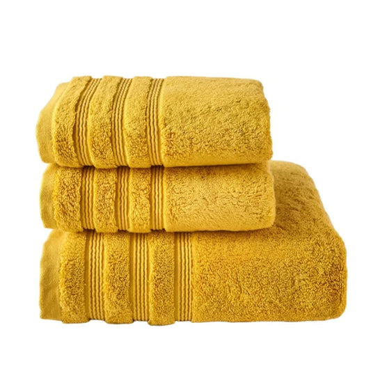 DRÖM Egyptian Cotton Bath Towel Set - Yellow Sensation