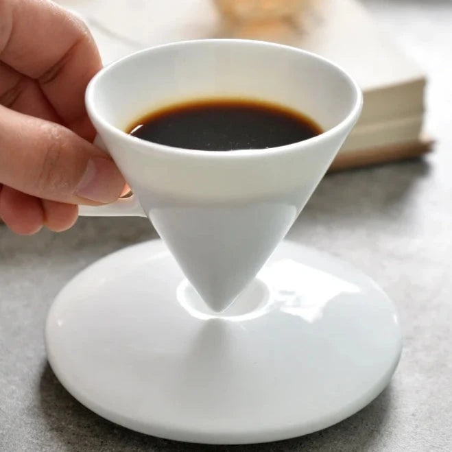 Luxury Espresso Ceramic Cone Cup