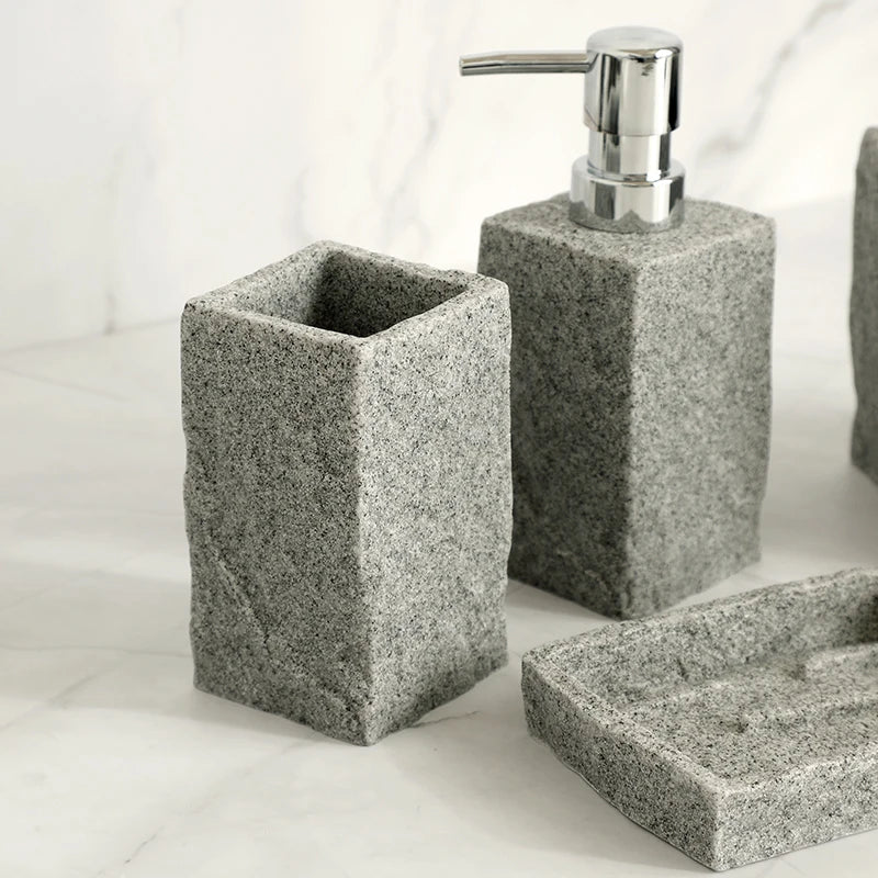 Italia Granite Resin Wash Accessories Collection