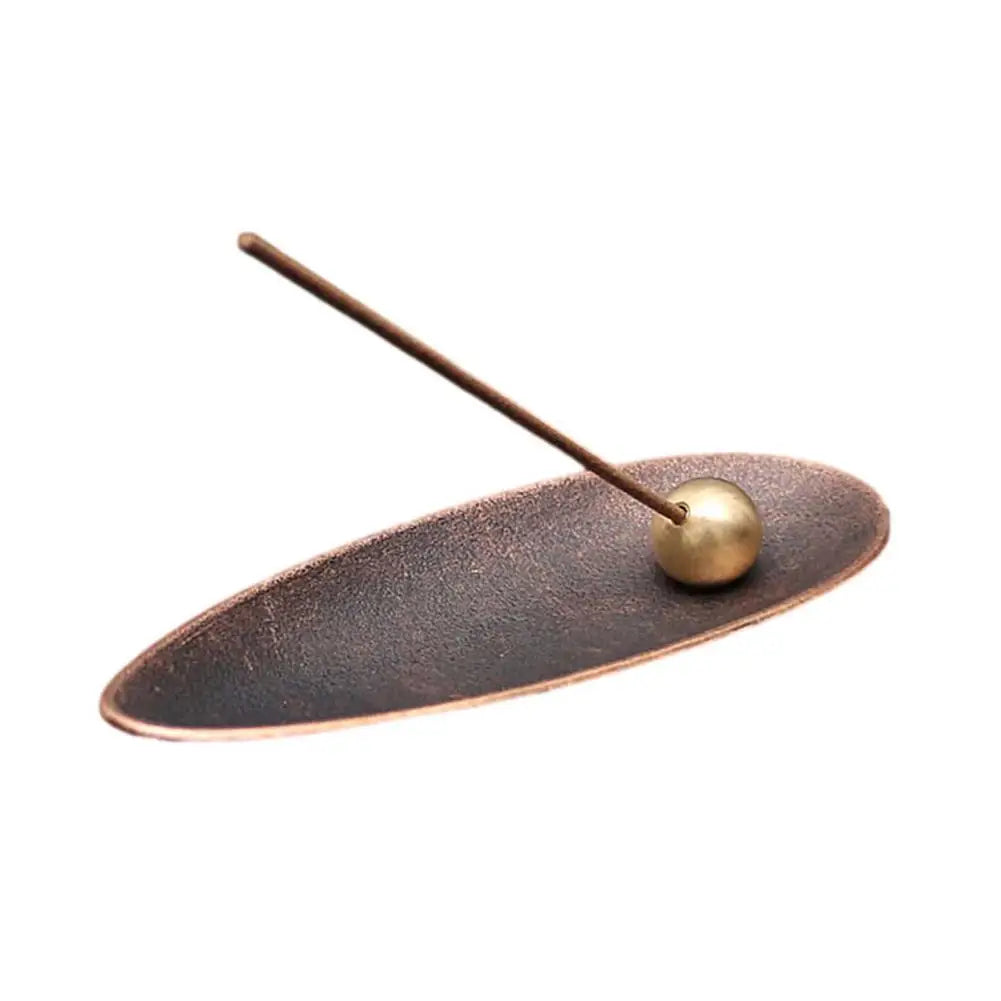 Calestina Bronze Metal Incense Holder Tray