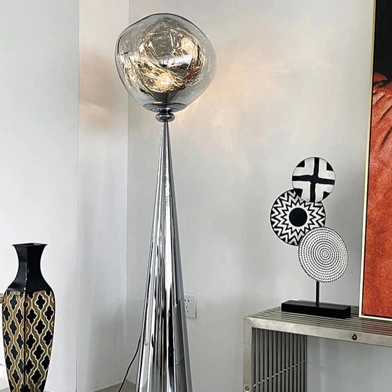 Massimo Italia Lava Floor Lamp - Chrome