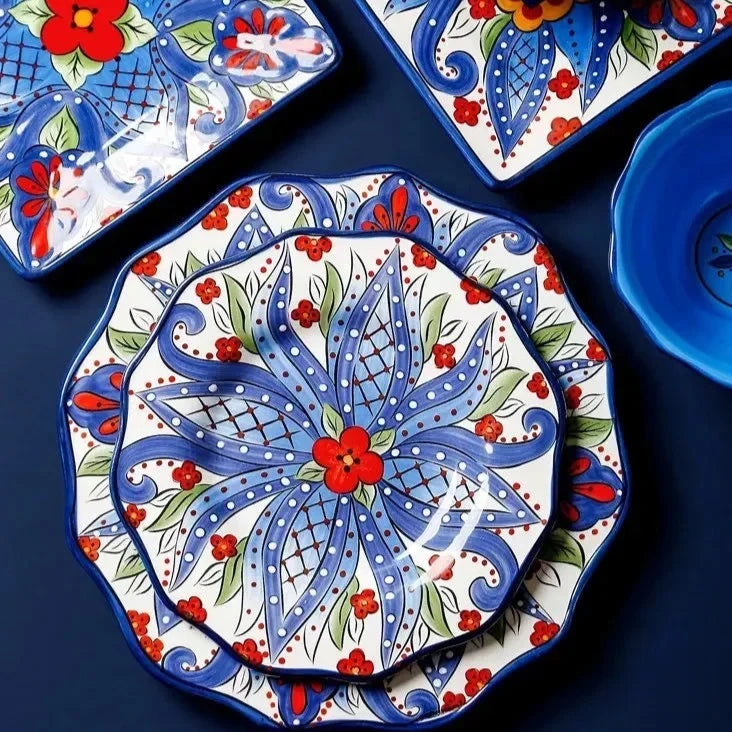 Amalfi Coast Ceramic Art Hand-Painted Dinnerware Set