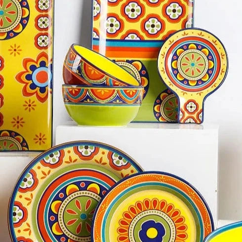 Tulum Exclusive Art Hand-Painted Ceramic Dinnerware