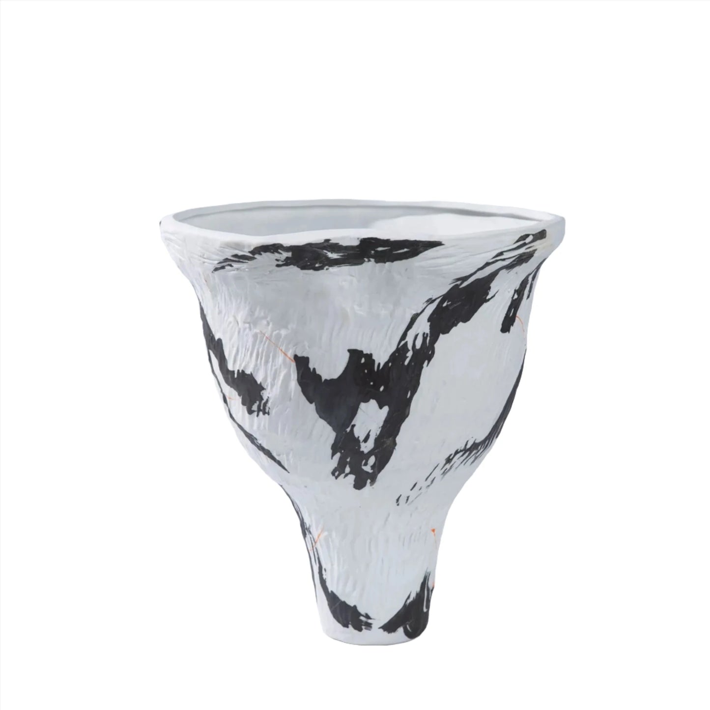 Lorena Graffiti Ceramic Handcraft Vase - Charcoal