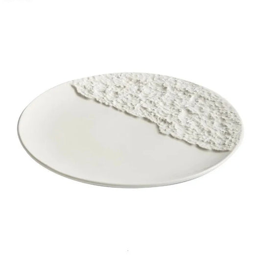 Sandy Beach Luxury Textured Ceramic Plate Collection