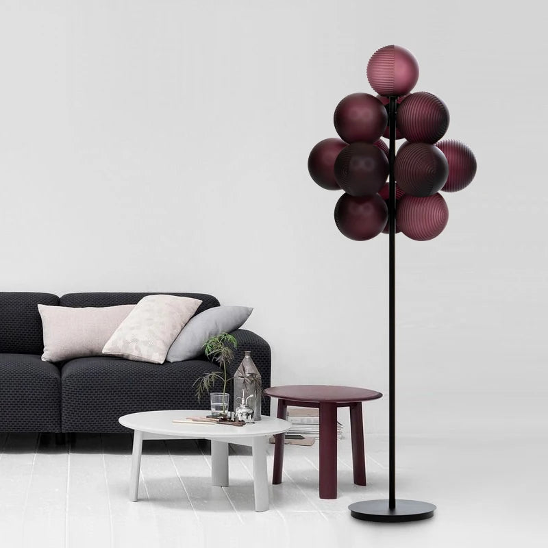 Grape Floor Lamp - Aubergine