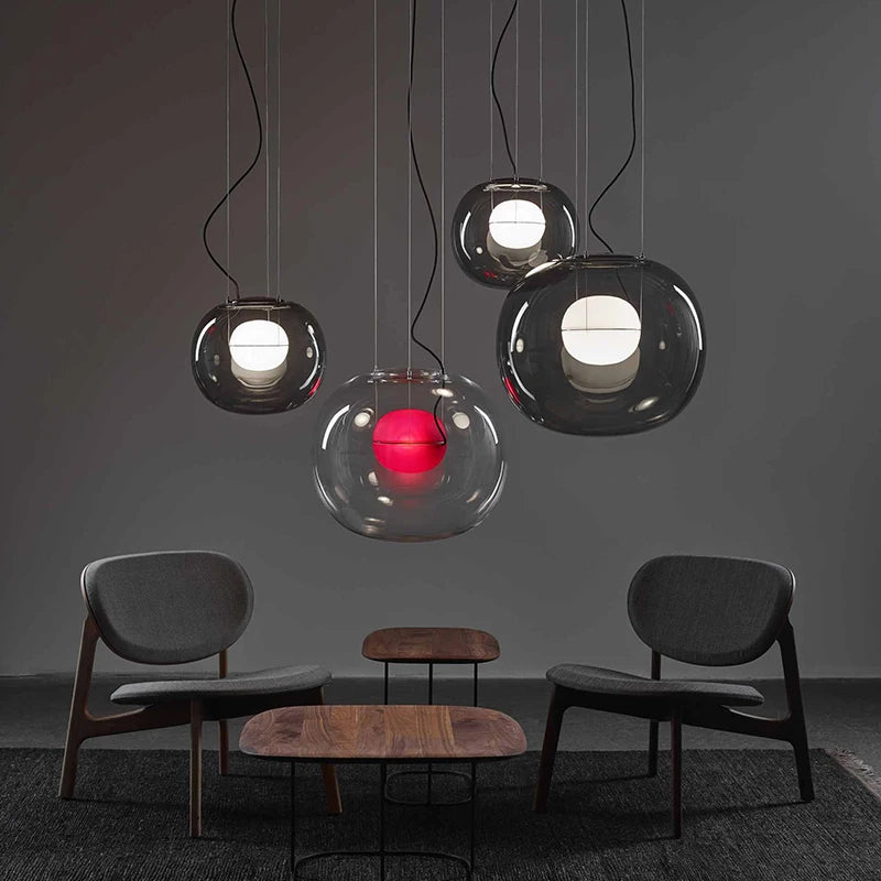 Big One Pendant Lamp - Red Pearl