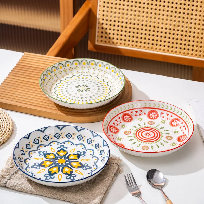 European Art Ceramic Plates