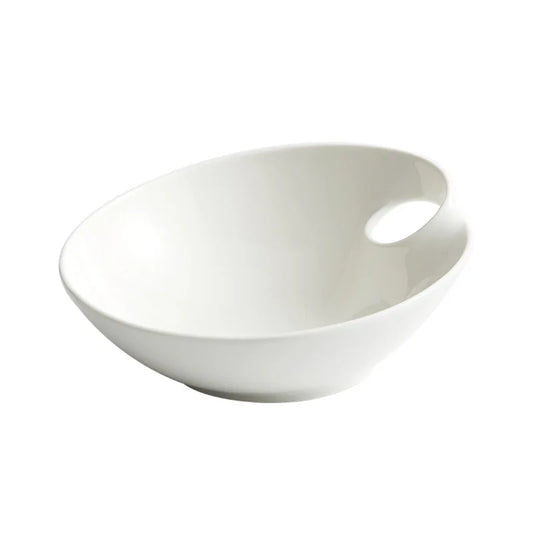 Organic Half-Pearl Ceramic Bowl