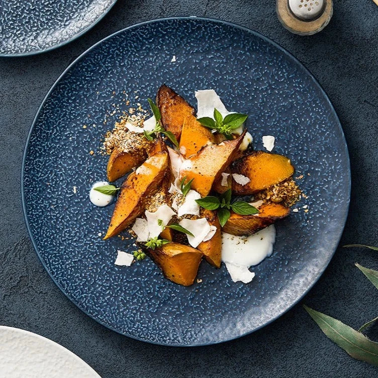 Swedish Dinner Textured Ceramic Plates