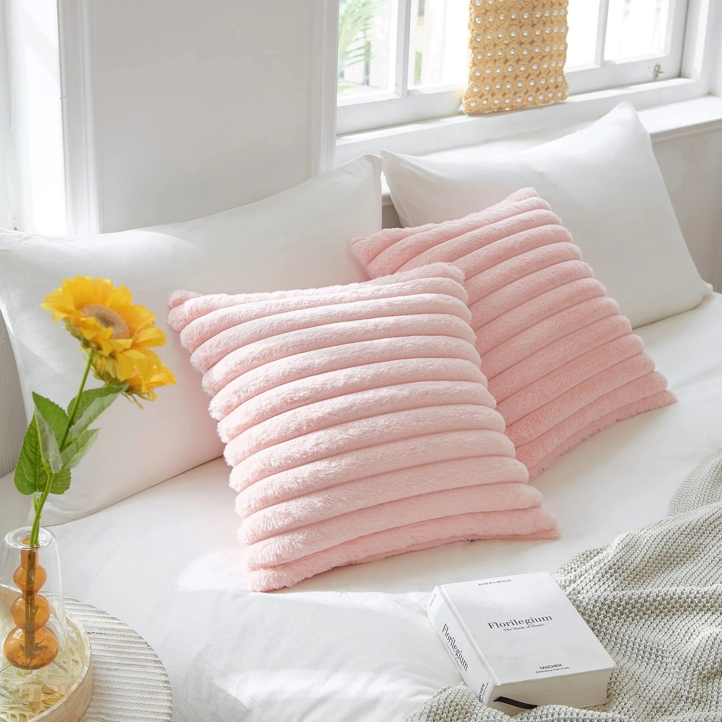 Malmö Plush Cushion Covers - Pink