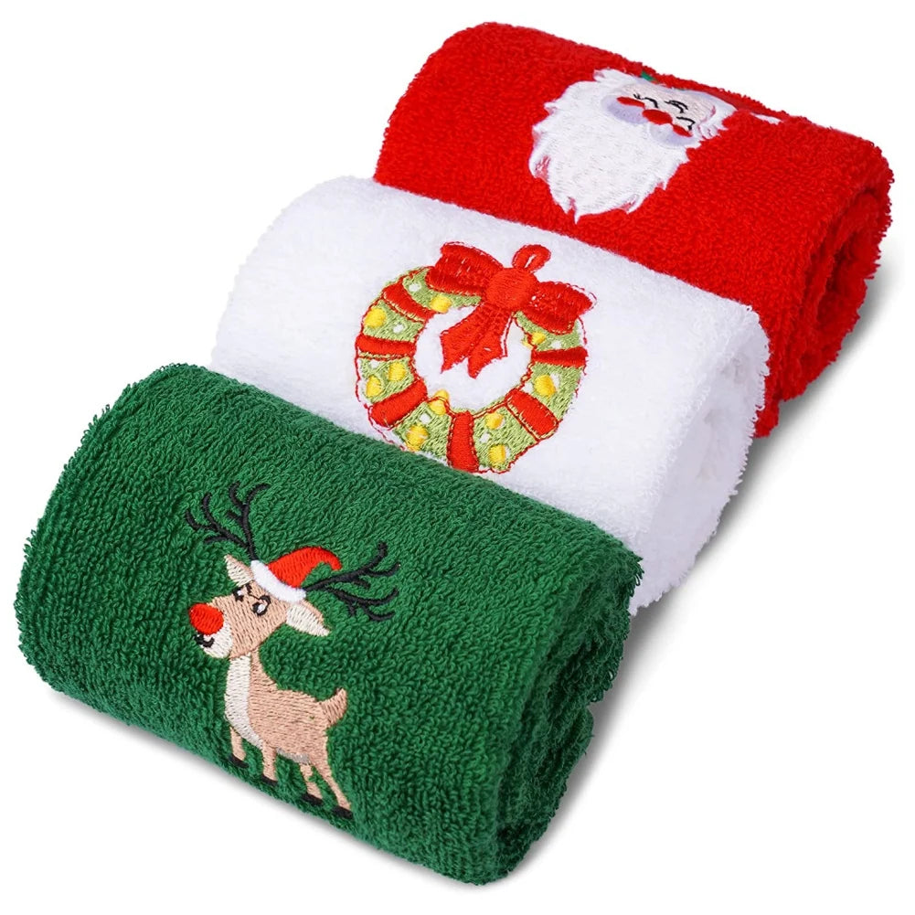 Christmas Cotton Hand Towel Set