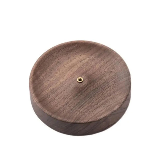 Black Walnut Incense Base Holder