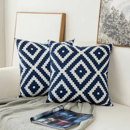 Sardinia Navy Cushion Cover - Floral